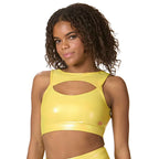 Dragon Wing - Foin Cutout Top (yellow)