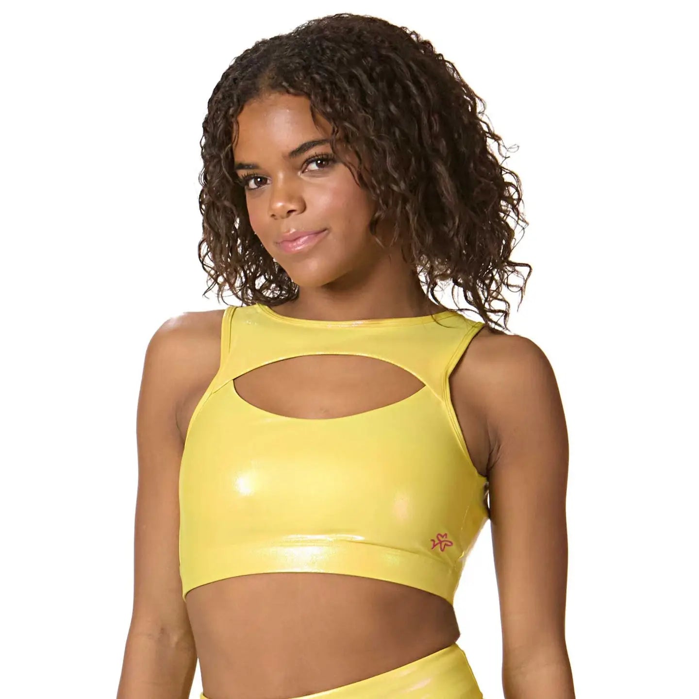 Dragon Wing - Foin Cutout Top (yellow)