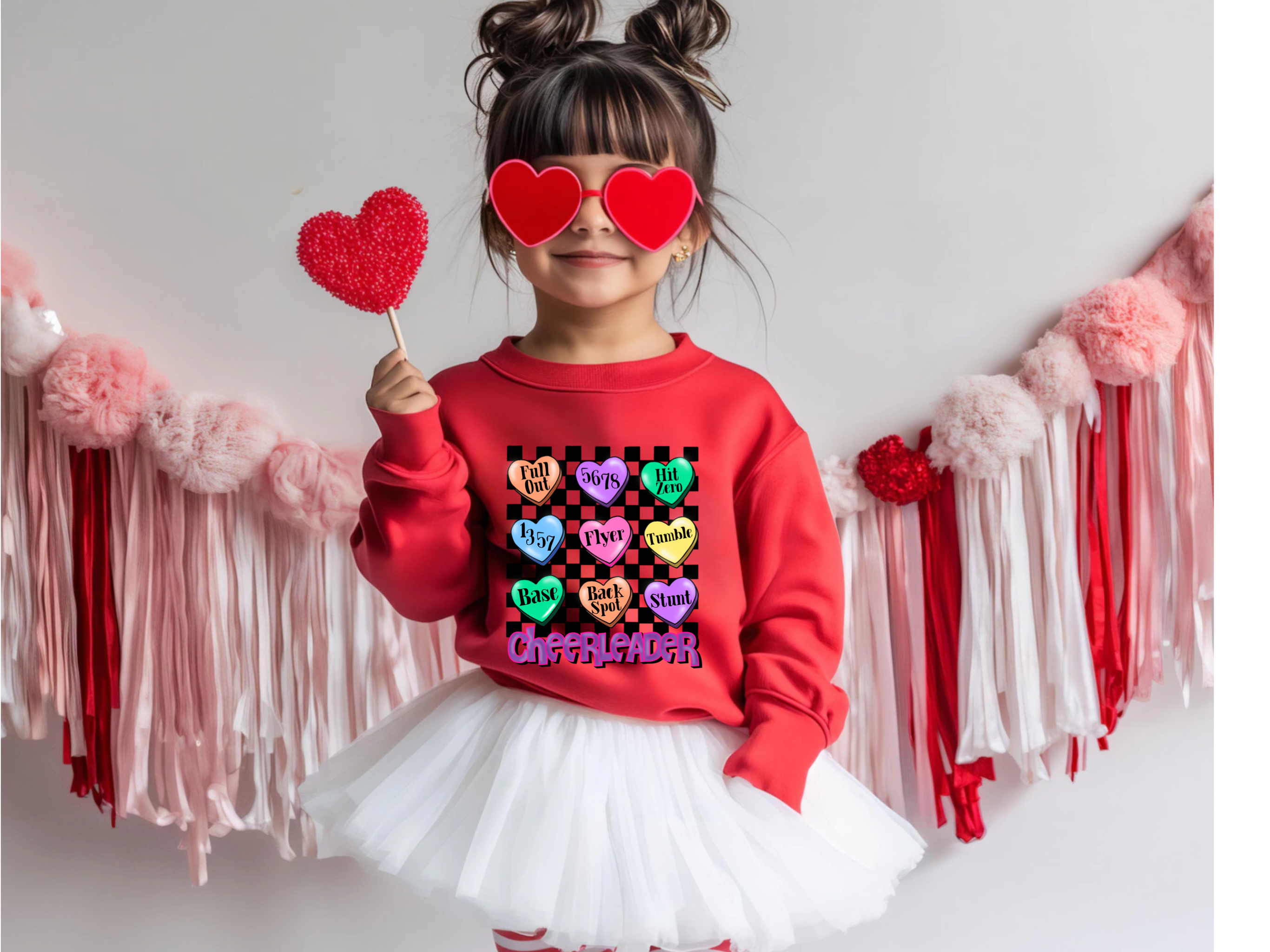 Cheerleader candy hearts