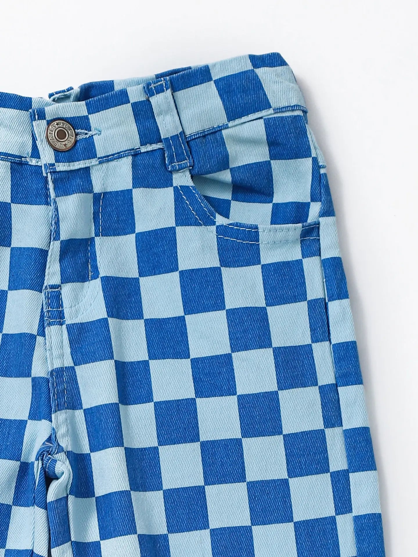 “Jake” Checkered Denim