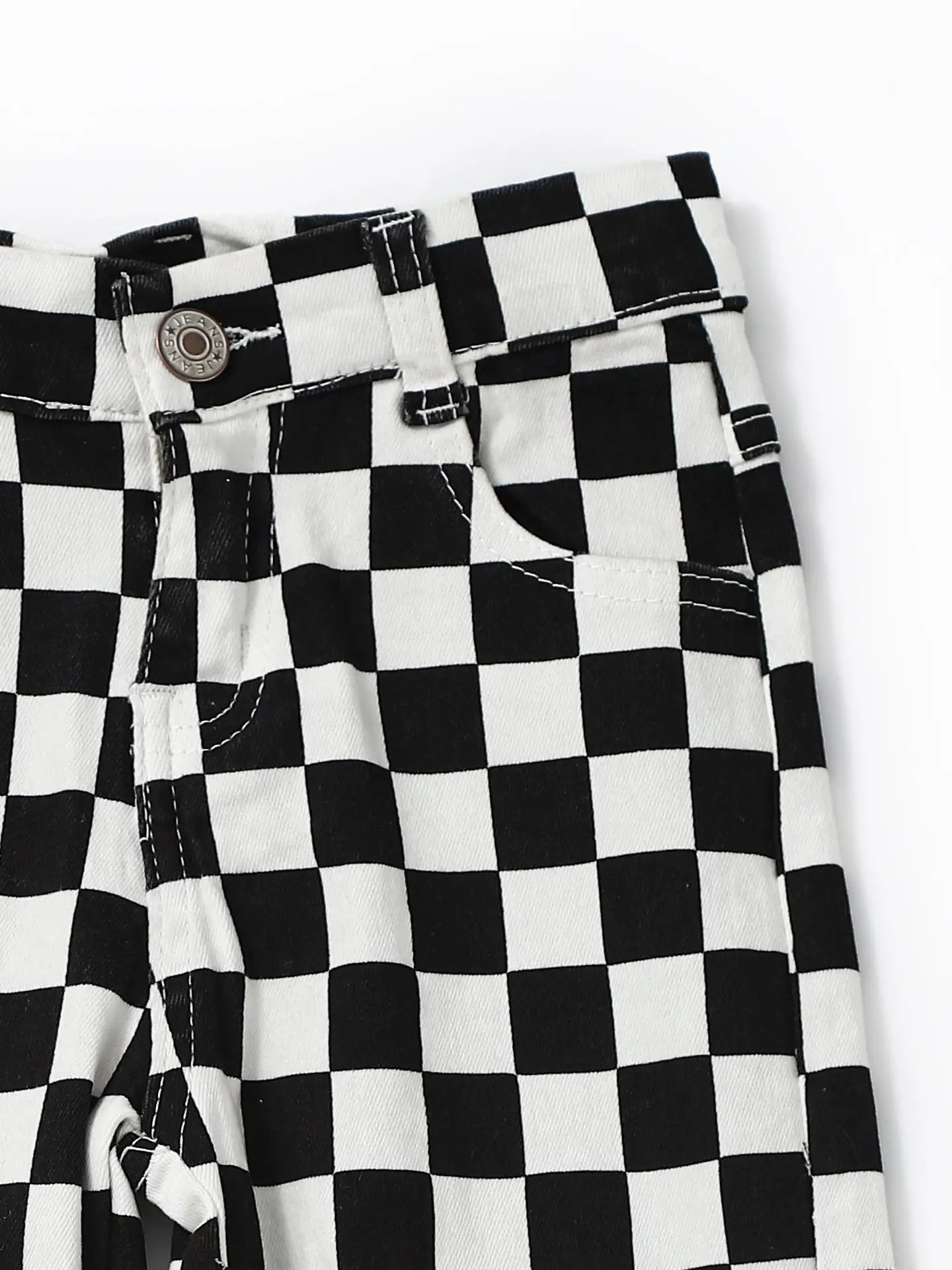 “Jake” Checkered Denim